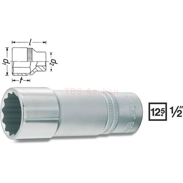 Головка 12-гранная 1/2" 24мм HAZET 900TZ-24