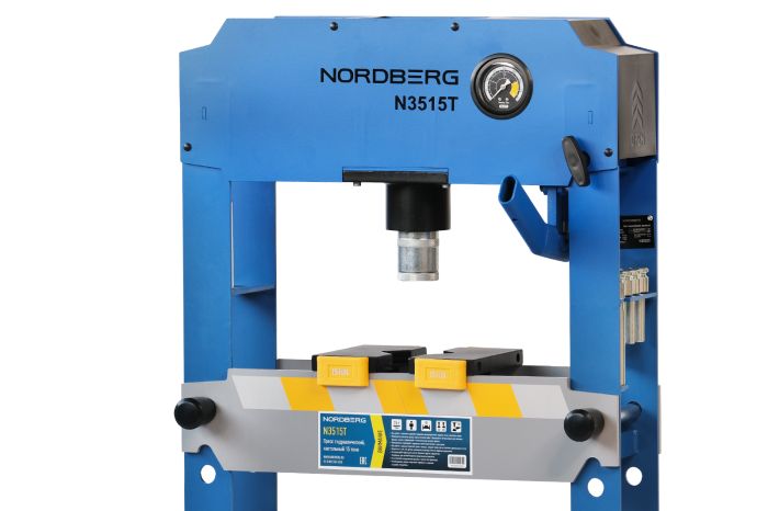 Пресс гидравлический ручной 15 тонн Nordberg PRO N3515T, настольный, гаражный