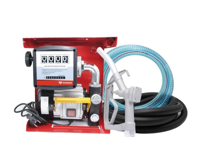 Заправочный комплект настенный Petropump ACFD 60, 60л/мин, 220В, мини ТРК для дизельного топлива