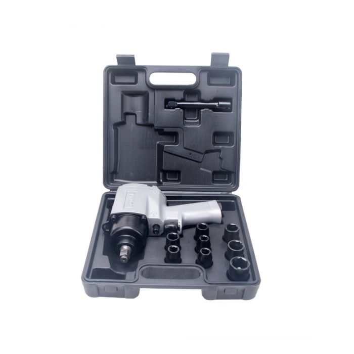 Пневмогайковерт ударный Rotake RT-5270K, 1/2", с набором головок, легковой, 720 Нм