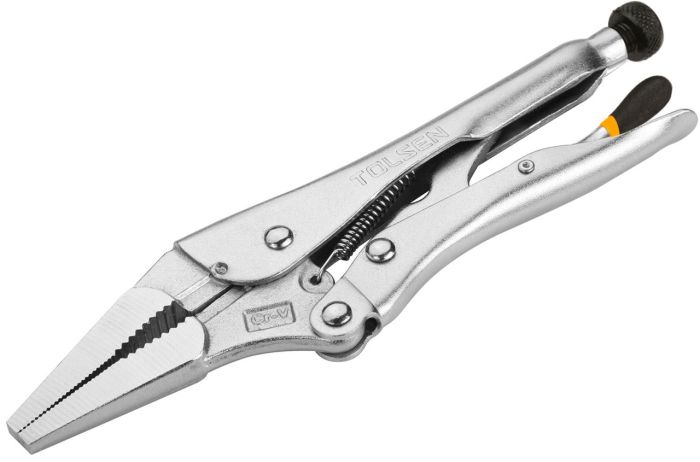Зажим струбцины с фиксатором TOLSEN TT10053, тонконосый, 230мм