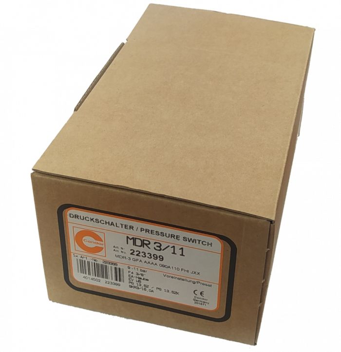 Реле давления Condor MDR 3 GFA AAAA 090A110 FHI JXX 223399, 16А, 10бар
