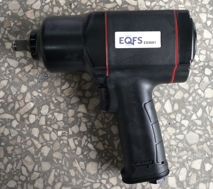 Пневмогайковерт ударный EQFS ES3501, 1/2", легковой, 850 Нм
