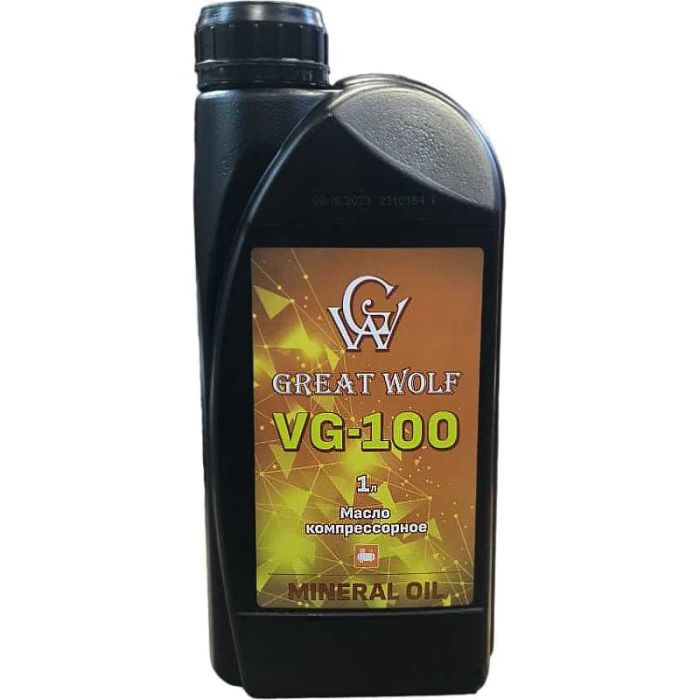 Масло компрессорное Great Wolf VG-100, минеральное, 1л