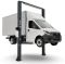 Подъемник двухстоечный автомобильный 5 тонн Sivik ПГА-5000/1 LCV_grey, электрогидравлический, 380В