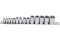 Набор торцевых головок TORX Rock Force RF-4158, 1/2", 1/4", 3/8", 14 шт.