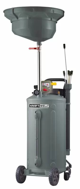 Установка для сбора масла/антифриза Kraftwell KRW1832.80, 80 литров