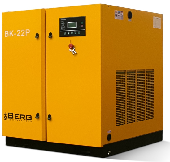 Винтовой компрессор Berg BK-22P, ременной привод, 8 бар, 3600л/мин, IP23