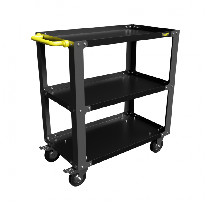 Тележка инструментальная Garopt No boxes GT3.GREY, открытая, 3 полки