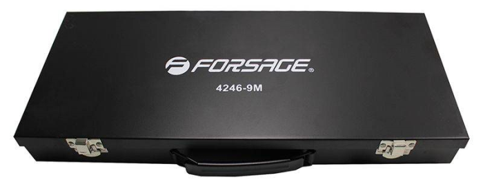 Набор инструментов в кейсе Forsage F-4246-9M, 24 предмета, с трещоткой, 1/2"