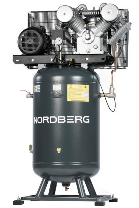 Поршневой компрессор NORDBERG NCPV300/1400, ременной привод, масляный, 1400 л/мин, 380В
