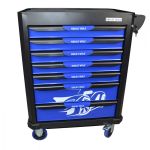Тележка инструментальная Great Wolf GW-7ST Blue, закрытая 7 ящиков
