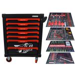 Тележка инструментальная Great Wolf GW-7ST1 Black, 7 ящиков, с набором инструментов 249пр.
