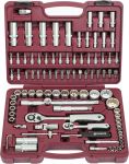 Набор инструментов в кейсе Thorvik UTS0094/12, 94 предмета, с трещоткой, 1/2", 1/4"