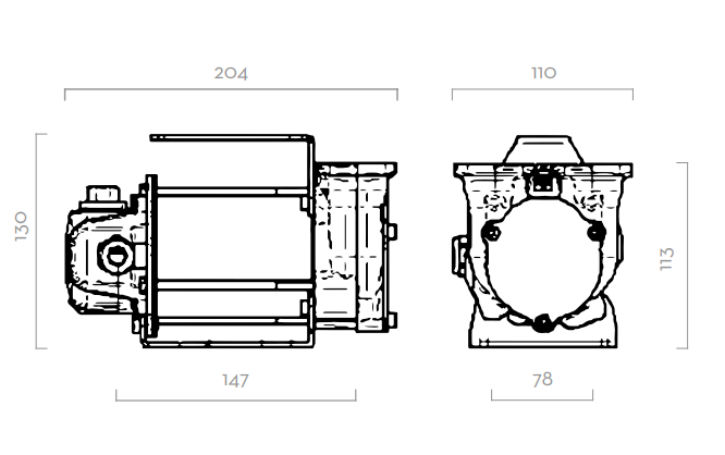 Насос для перекачки дизельного топлива 24/12В-вольт(V) Piusi BP3000 INLINE F00358500, 50/30 л/мин