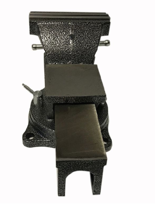 Тиски слесарные с наковальней KraftWell KRW0150, 150мм