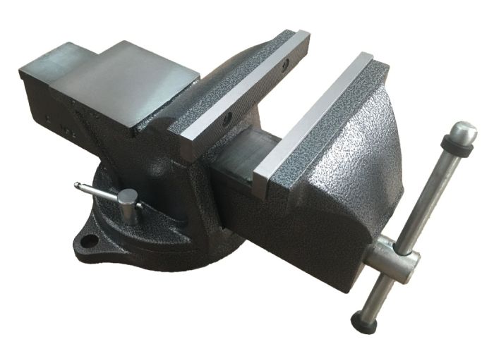 Тиски слесарные с наковальней KraftWell KRW0150, 150мм