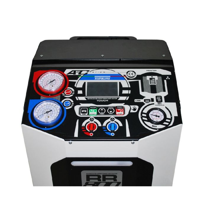Станция для заправки автокондиционеров TopAuto RR800Touch, автоматическая, 113 л/мин