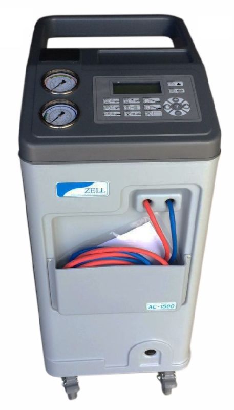 Станция для заправки автокондиционеров KraftWell AC1500, автоматическая, 120 л/мин