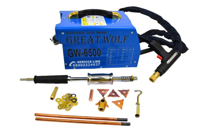 Сварочный аппарат точечной сварки (споттер) Great Wolf GW-6500, 220В, 3300А, 12.8кВт