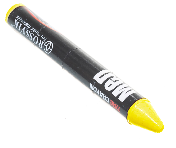 Мел для резины Rossvik M.Y.X.10, жёлтый, 10шт.