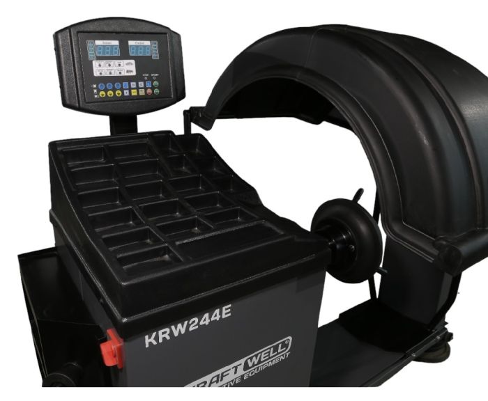 Балансировочный станок KraftWell KRW244E VERTA, легковой/грузовой, ручной, 220В