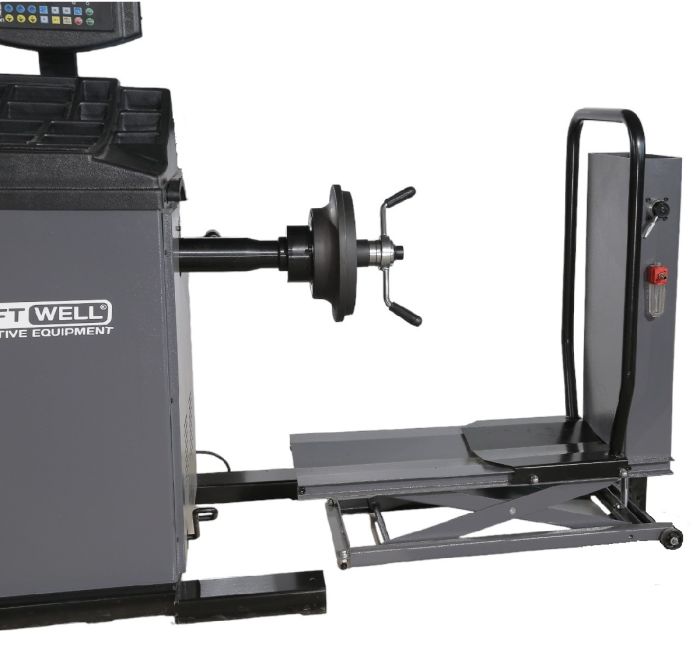 Балансировочный станок KraftWell KRW244E VERTA, легковой/грузовой, ручной, 220В