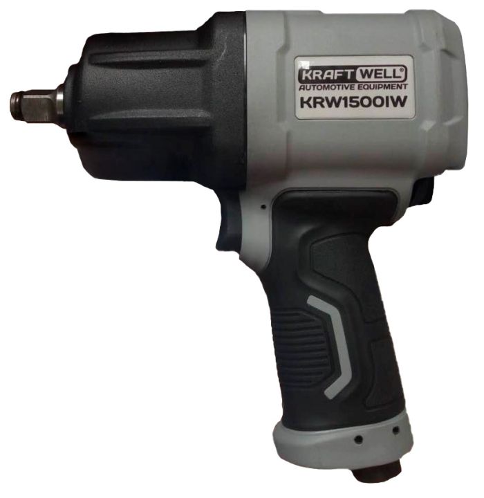 Пневмогайковерт ударный KraftWell KRW1500IW, 1/2", легковой, 1500 Нм