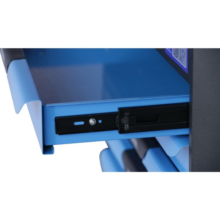 Тележка инструментальная KraftWell KRW-TTB+SET277, закрытая, 7 ящиков, с комплектом инструментов 277пр.