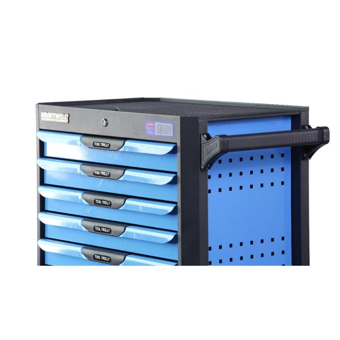 Тележка инструментальная KraftWell KRW-TTB+SET277, закрытая, 7 ящиков, с комплектом инструментов 277пр.