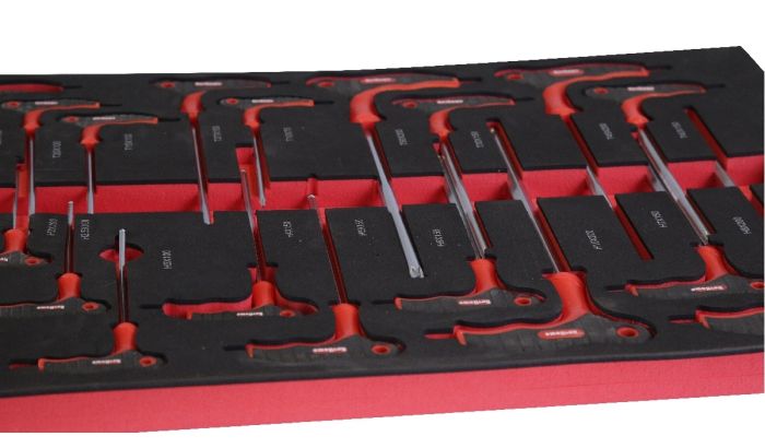 Тележка инструментальная KraftWell KRW-TTB+SET277, закрытая, 7 ящиков, с комплектом инструментов 277пр.