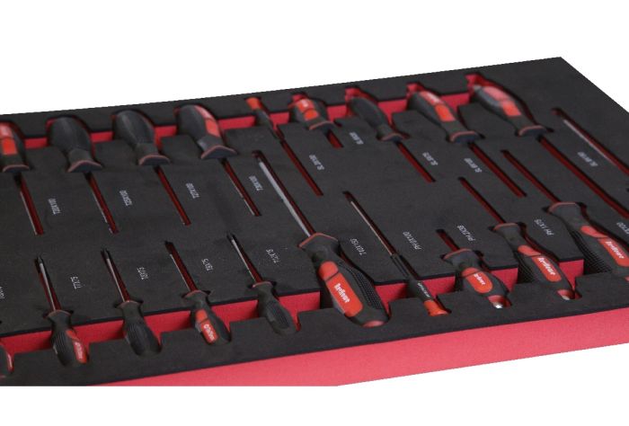 Тележка инструментальная KraftWell KRW-TTG+SET157, закрытая, 5 ящиков, с набором инструментов 157пр.