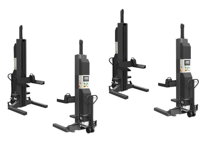 Подъёмник подкатной электрогидравлический 20 тонн (4х5т) KraftWell KRW4C5.5
