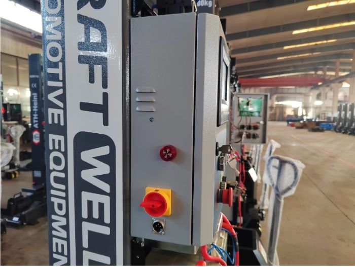 Подъёмник подкатной электрогидравлический 20 тонн (4х5т) KraftWell KRW4C5.5