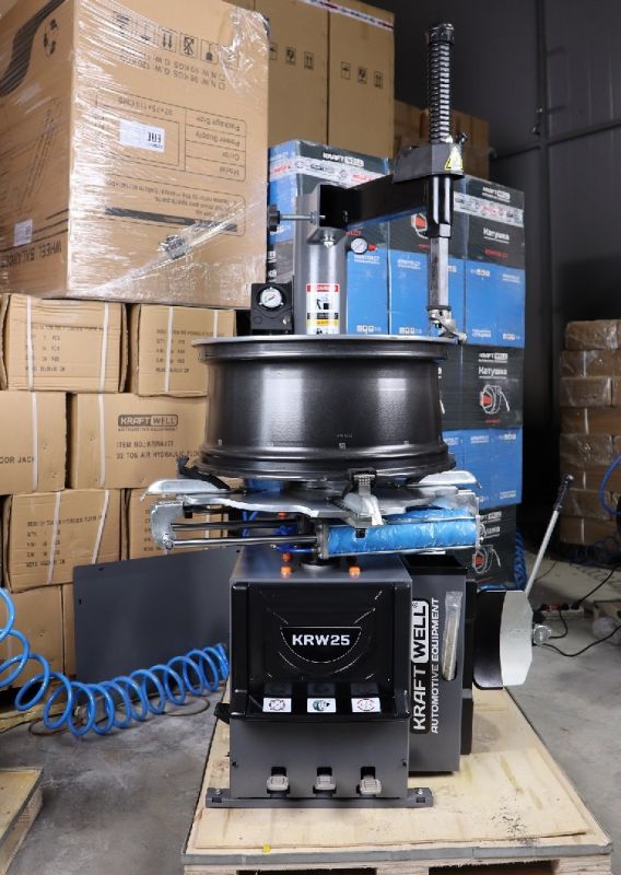 Шиномонтажный станок легковой KraftWell KRW25, полуавтоматический, 380В