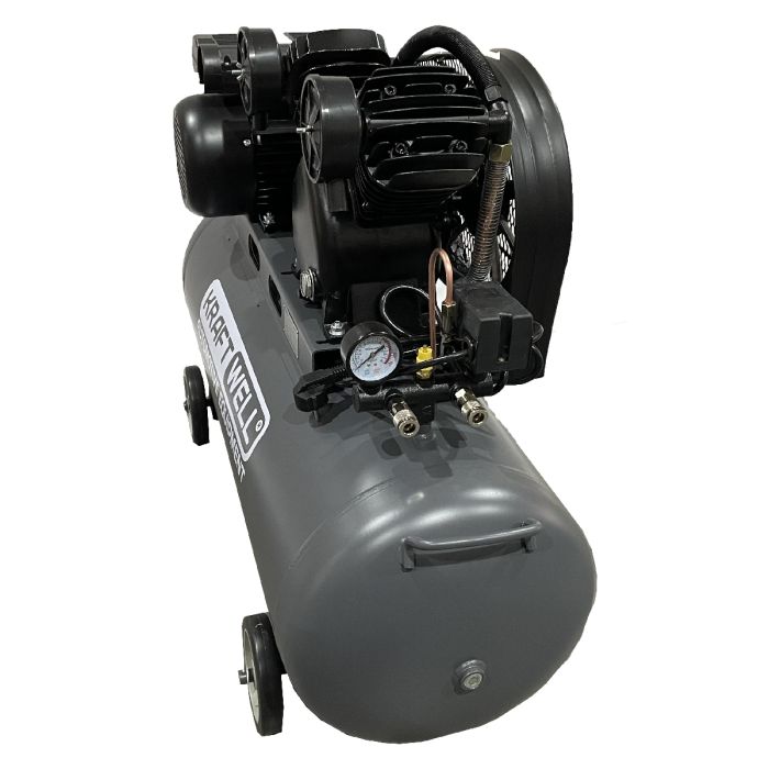 Поршневой компрессор KraftWell KRW-AC420-100L, ременной привод, 420 л/мин, 380В