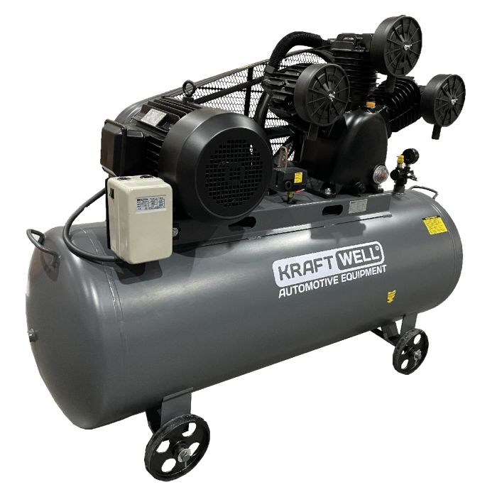 Поршневой компрессор KraftWell KRW-AC950-300L, ременной привод, 950 л/мин, 380В