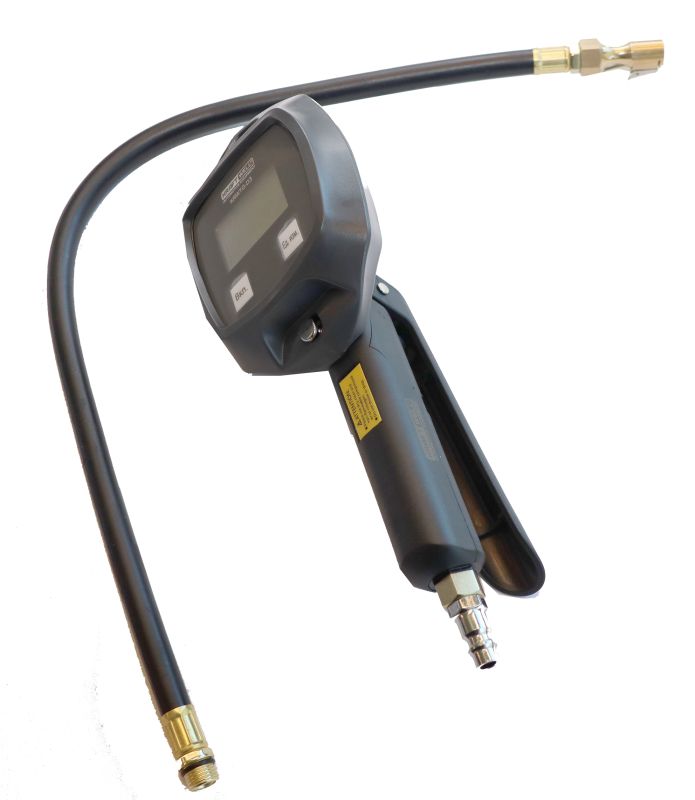 Пистолет для накачки шин KraftWell KRWTG-D3, с цифровым манометром