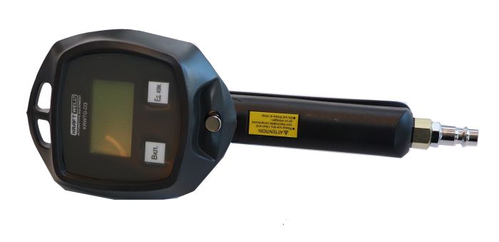 Пистолет для накачки шин KraftWell KRWTG-D3, с цифровым манометром