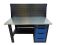 Верстак слесарный Great Wolf GWT-V1400B1, 4 ящика, с экраном