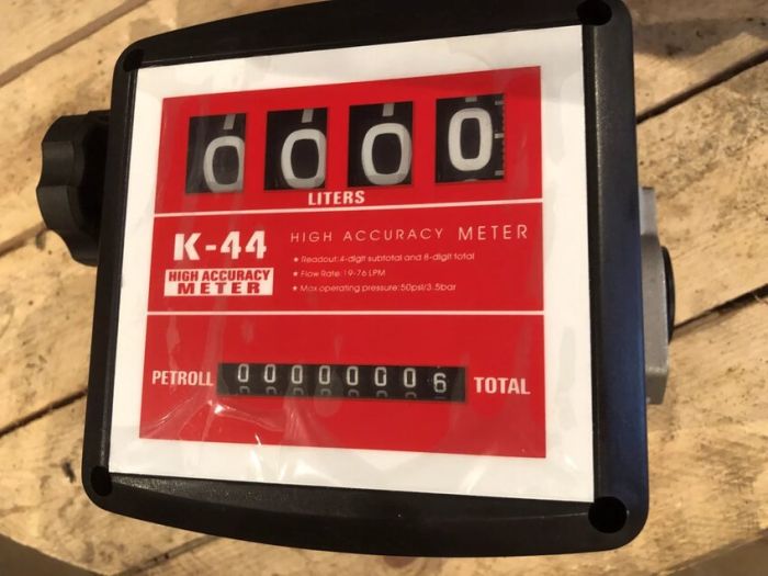 Счетчик дизельного топлива PIUSI K44, (A) 560000, механический, расходомер топлива, 120 л/мин