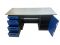 Верстак слесарный Great Wolf GWT-V1800BL, 2 тумбы, 4 ящика, тумба с дверью