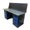 Верстак слесарный Great Wolf GWT-V1800B1, 2 тумбы, 4 ящика, тумба с дверью, экран