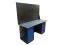 Верстак слесарный Great Wolf GWT-V1800B2, 2 тумбы, 4 ящика, тумба с дверью, дв. экран