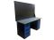 Верстак слесарный Great Wolf GWT-V1800BL2, 2 тумбы, 4 ящика, тумба с дверью, дв.экран