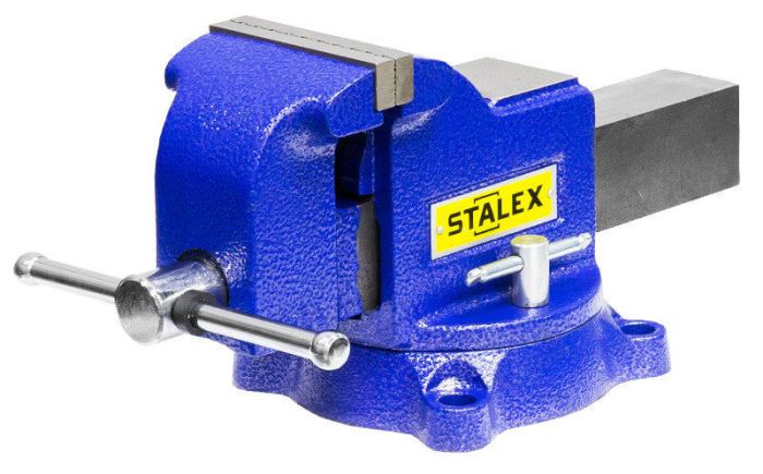 Тиски слесарные STALEX "Гризли" (M50), 125 мм