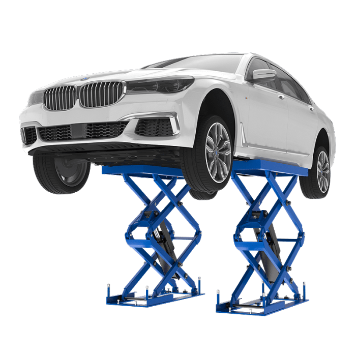 Подъемник автомобильный ножничный 3 тонны Sivik ПГН-3000/Н-02_blue, электрогидравлический, 380В