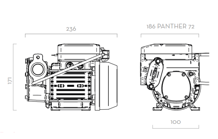 Насос для перекачки дизельного топлива 220В-вольт(V) PIUSI PANTHER 90 F0073302A, 90 л/мин