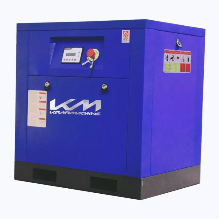 Винтовой компрессор KraftMachine КМ7.5-10пВ, прямой привод, 10 бар, IP55, 1200л/мин