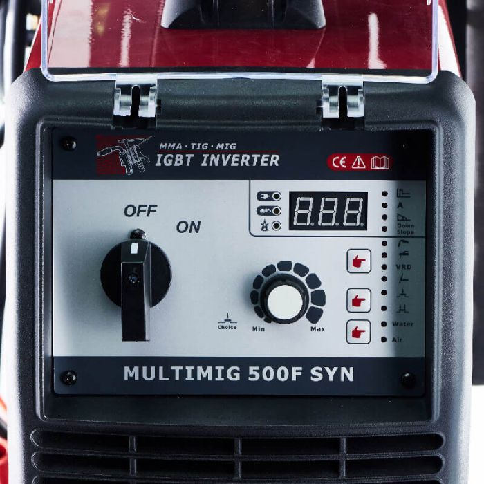 Сварочный инвертор полуавтомат Flama MULTIMIG 500F SYN, MIG&MMA&TIG, 380В